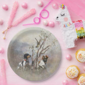 Brittany Spaniel Pappteller (Party)