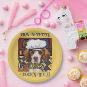 Brittany Spaniel Pappteller (Party)