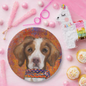 Brittany Spaniel Pappteller (Party)