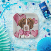 Brittany Spaniel Pappteller (Party)