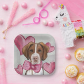Brittany Spaniel Pappteller (Party)