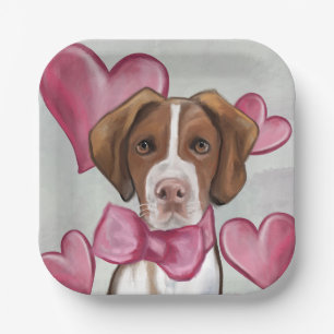 Brittany Spaniel Pappteller