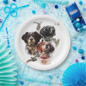 Brittany Spaniel Pappteller (Party)