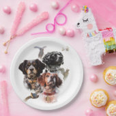 Brittany Spaniel Pappteller (Party)