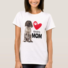 Brittany Spaniel Personalisierte Mama T - Shirt