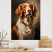 Brittany Spaniel Poster (Küche)