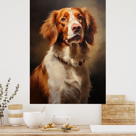 Brittany Spaniel Poster (Küche)