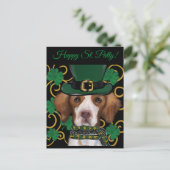 Brittany Spaniel Postkarte (Stehend Vorderseite)