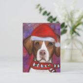 Brittany Spaniel Postkarte (Stehend Vorderseite)