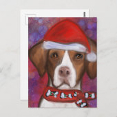 Brittany Spaniel Postkarte (Vorne/Hinten)