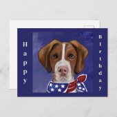 Brittany Spaniel Postkarte (Vorne/Hinten)