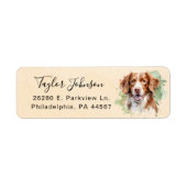 Brittany Spaniel Rücksendeadresse Label (Vorne)