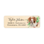 Brittany Spaniel Rücksendeadresse Label (Vorne)