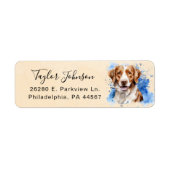 Brittany Spaniel Rücksendeadresse Label (Vorne)