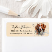 Brittany Spaniel Rücksendeadresse Label (Insitu)
