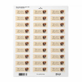 Brittany Spaniel Rücksendeadresse Label (Vorne)