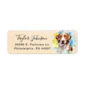 Brittany Spaniel Rücksendeadresse Label (Vorne)