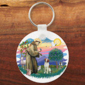 Brittany Spaniel Schlüsselanhänger (Vorderseite)