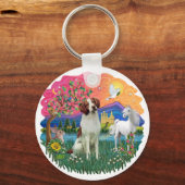 Brittany Spaniel Schlüsselanhänger (Vorderseite)