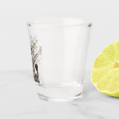 Brittany Spaniel Schnapsglas (Rechts)