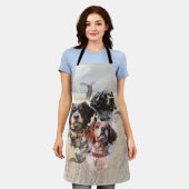 Brittany Spaniel Schürze (Getragen)