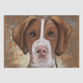 Brittany Spaniel Seidenpapier