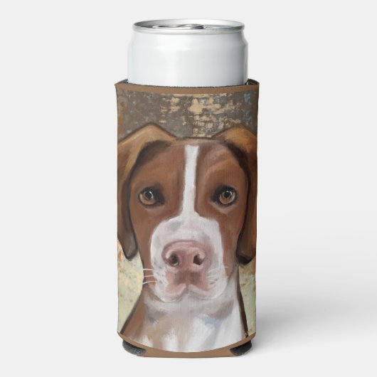 Brittany Spaniel Selters Dosenkühler (Seltzer Rückseite)
