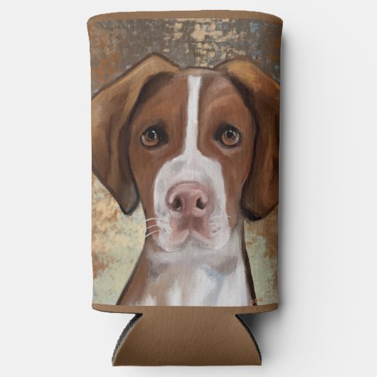 Brittany Spaniel Selters Dosenkühler (Vorderseite)