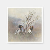 Brittany Spaniel Serviette (Vorderseite)