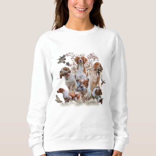 Brittany Spaniel Sweatshirt (Vorderseite)