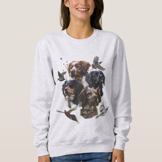 Brittany Spaniel Sweatshirt (Vorderseite)
