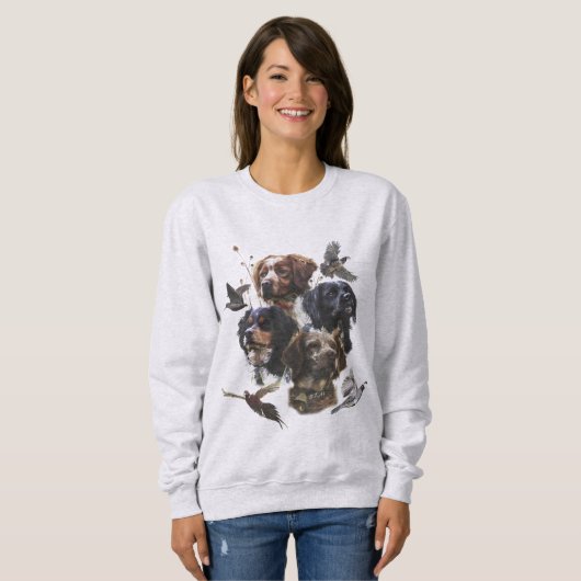 Brittany Spaniel  Sweatshirt (Vorne ganz)