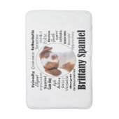 Brittany Spaniel Traits Badematte (Vorderseite Vertikal)