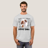 Brittany Spaniel Traits T-Shirt (Vorne ganz)