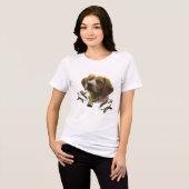 Brittany Spaniel Tri-Blend Shirt (Vorderseite voll)