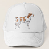 Brittany Spaniel Truckerkappe (Vorderseite)