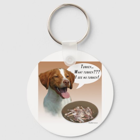 Brittany Spaniel Türkei Schlüsselanhänger (Vorderseite)