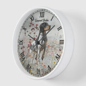 Brittany Spaniel Uhr (Winkel)