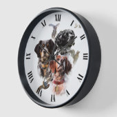 Brittany Spaniel Uhr (Winkel)