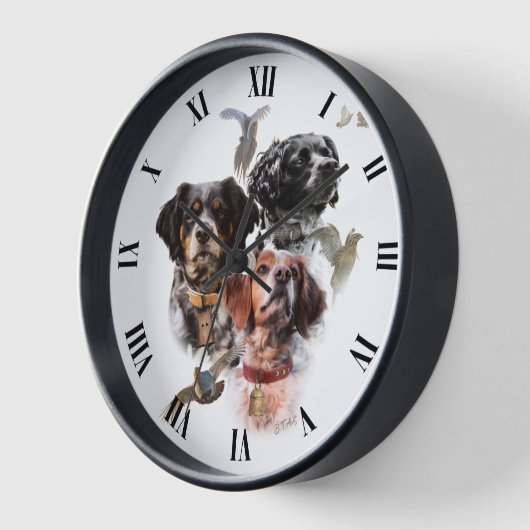 Brittany Spaniel Uhr (Winkel)