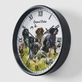 Brittany Spaniel Uhr (Winkel)