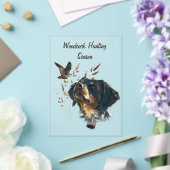 Brittany Spaniel und Waldschnepfe Acryleinladungen (In Situ (Hochzeit))