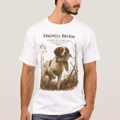 Brittany Spaniel und Waldschnepfe T-Shirt (Vorderseite)