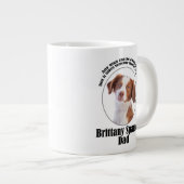 Brittany Spaniel Vater Jumbo-Tasse (Vorderseite Rechts)