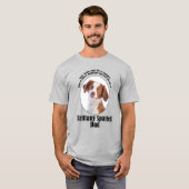 Brittany Spaniel Vater T-Shirt (Vorne ganz)