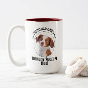 Brittany Spaniel Vater Zweifarbige Tasse