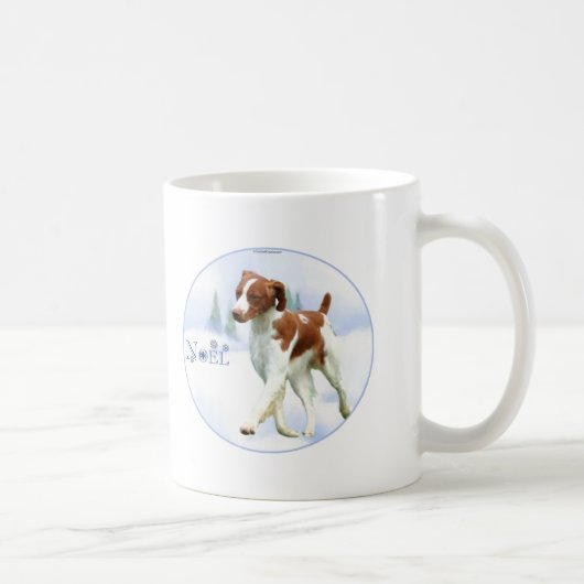 Brittany Spaniel Weihnachten Kaffeetasse (Rechts)