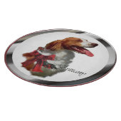 Brittany Spaniel Weihnachten Schneidebrett (Ecke)