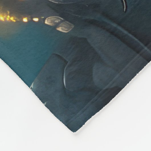 Brittany Spaniel Weihnachts Feierliche Reise Fleecedecke (Ecke)