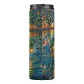 Brittany Spaniel Weihnachts Feierliche Reise Thermosbecher (Rückseite)